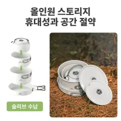 Batterie de cuisine de camping en céramique NATUREHIKE : durable et antiadhésive